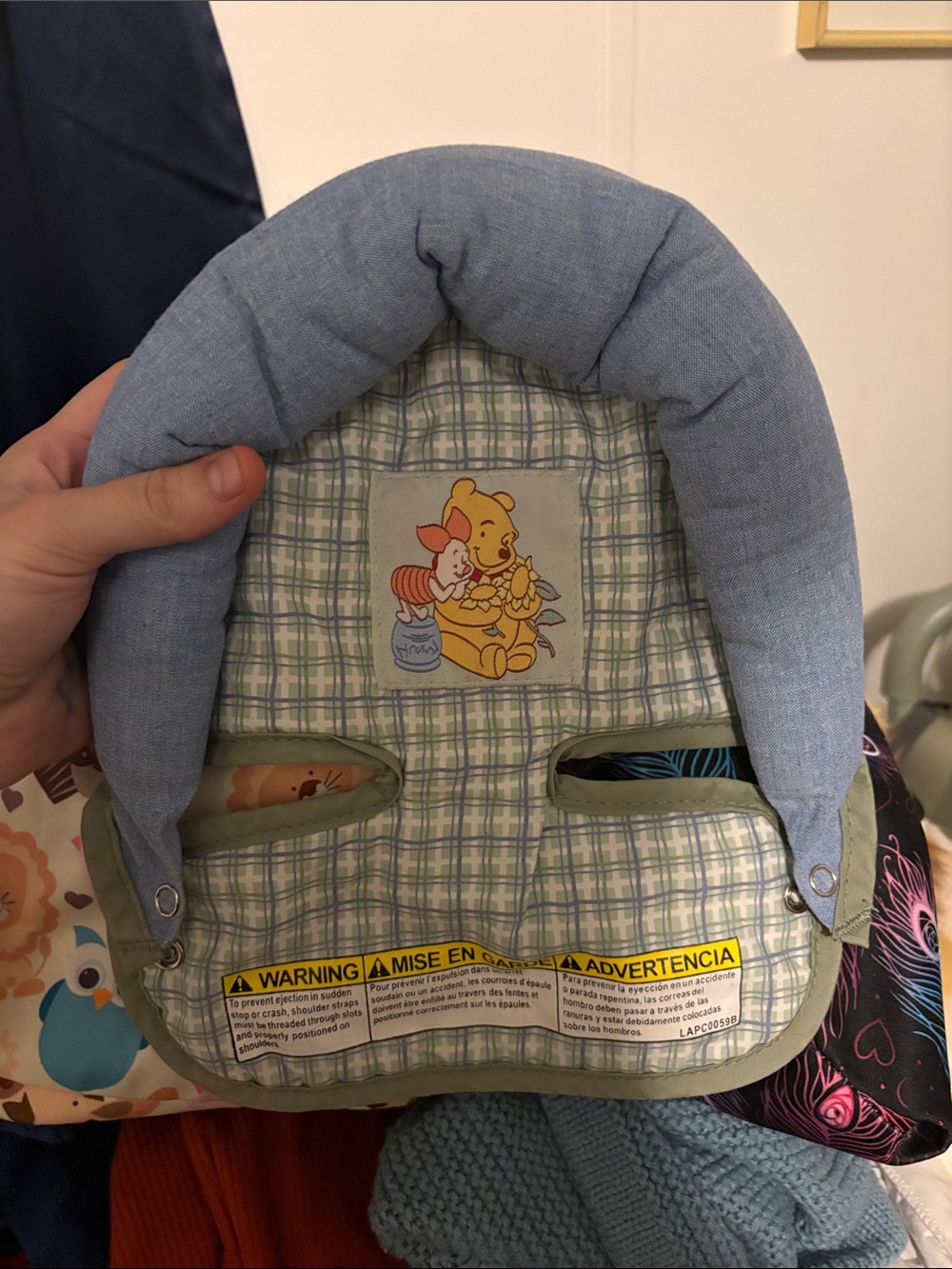 Vintage Winnie the Pooh Infant Head Support/ Car Seat Head rest